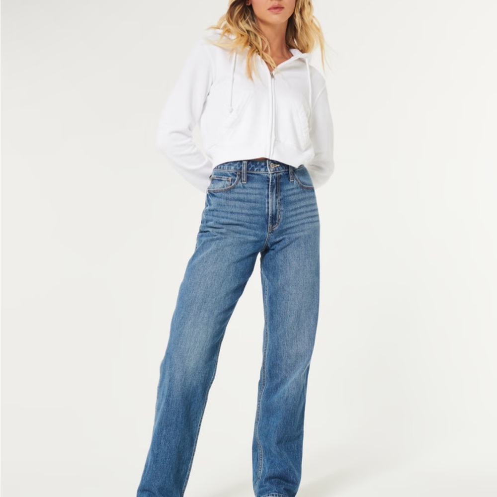 Hollister Blue High Rise Jeans